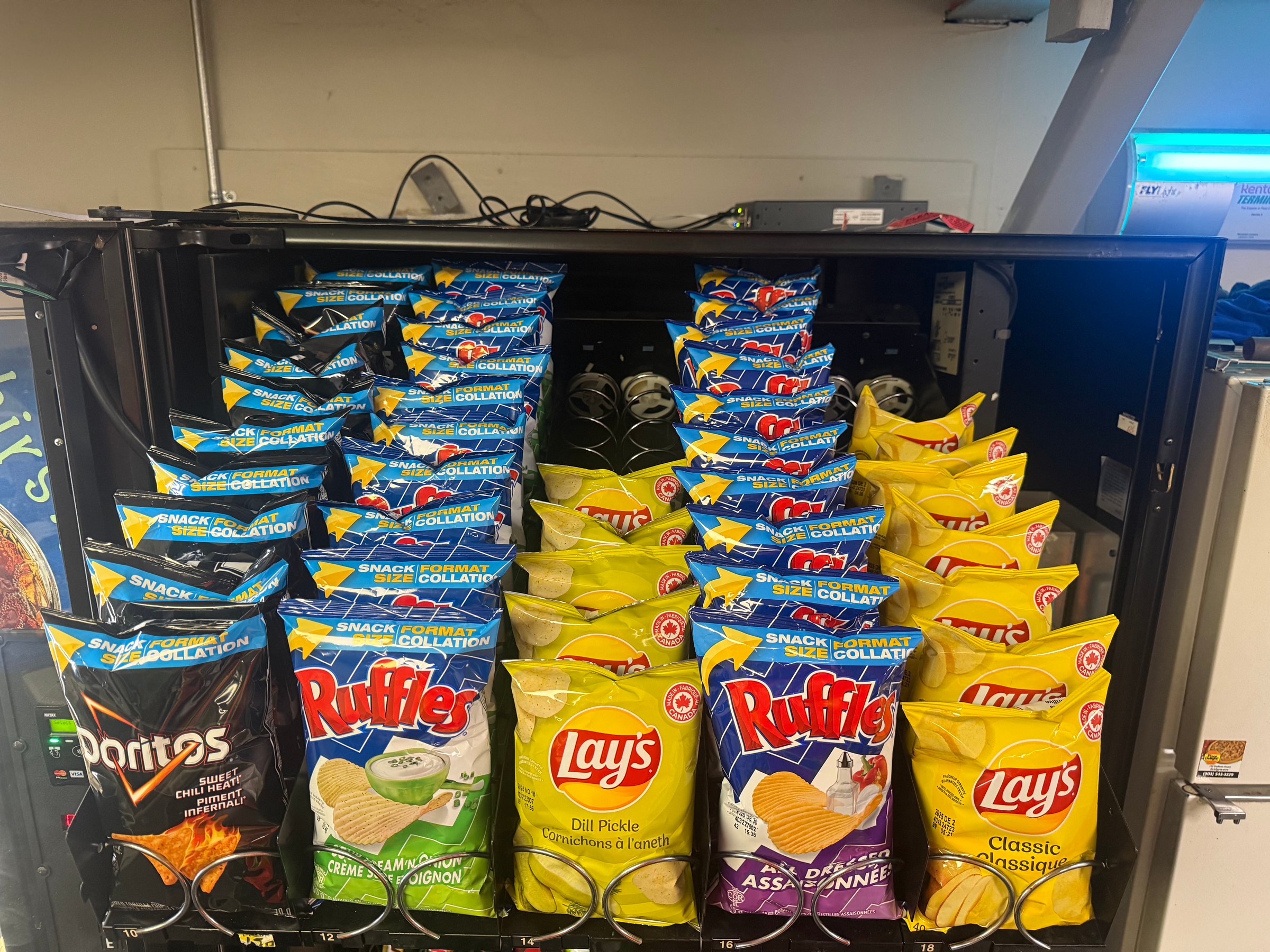 Vending machine in warehouse or factory setting