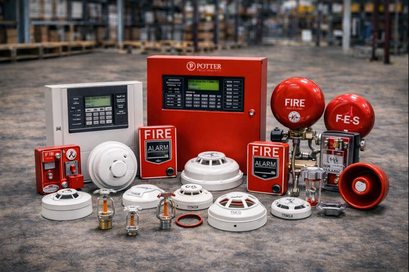 Detectores de humo, calor y alarmas