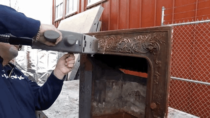 Laser cleaning demonstration