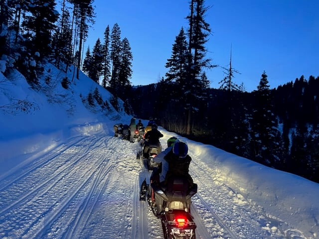Snowmobile adventure