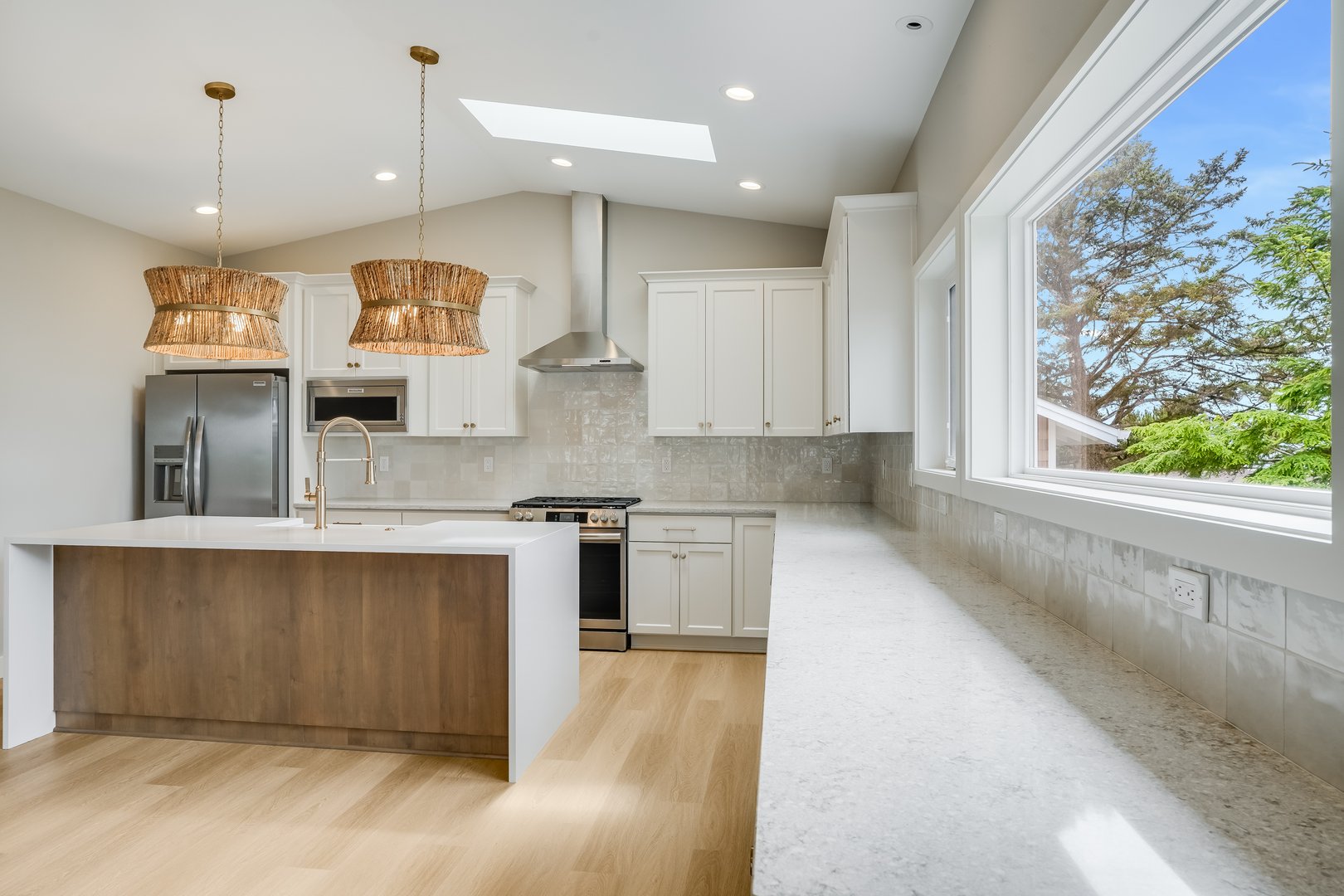 Interior shot of completed house project