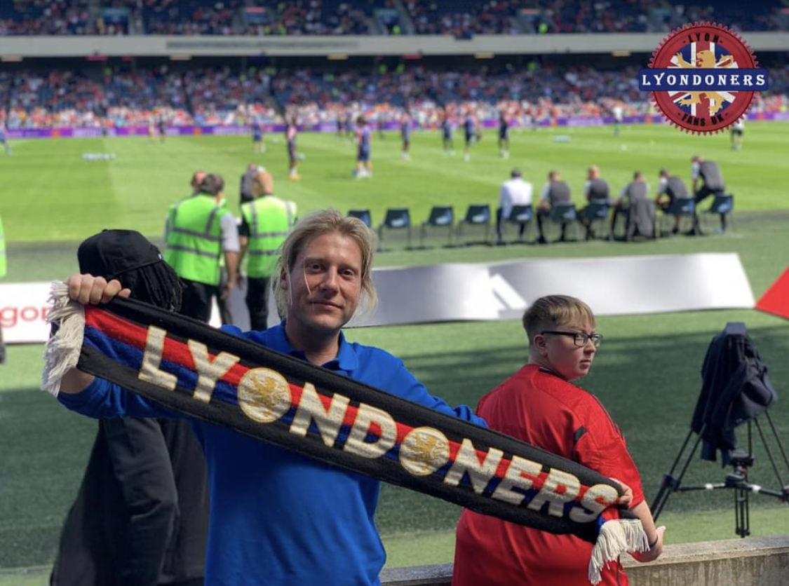 Lyon supporter in Edinburgh 2023