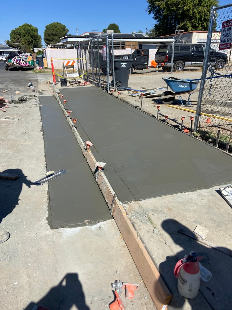 Commercial property concrete entrance Bakersfield