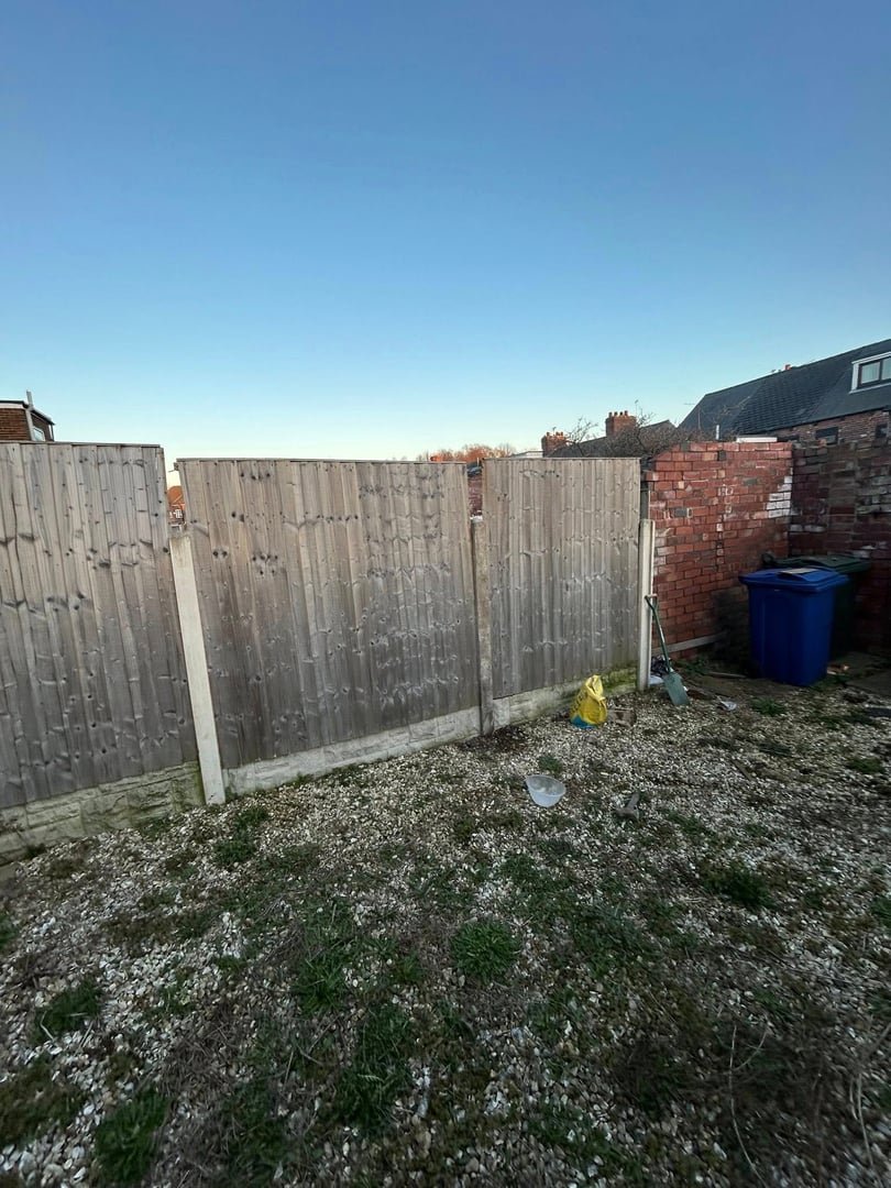 After fence installation - DNJ Home Improvements completed