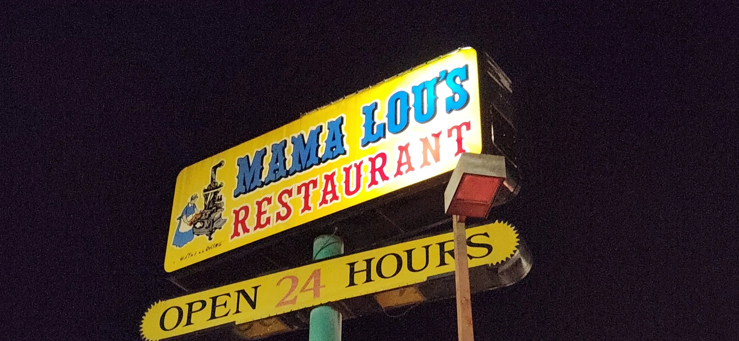 Mama Lou's Restaurant Sign