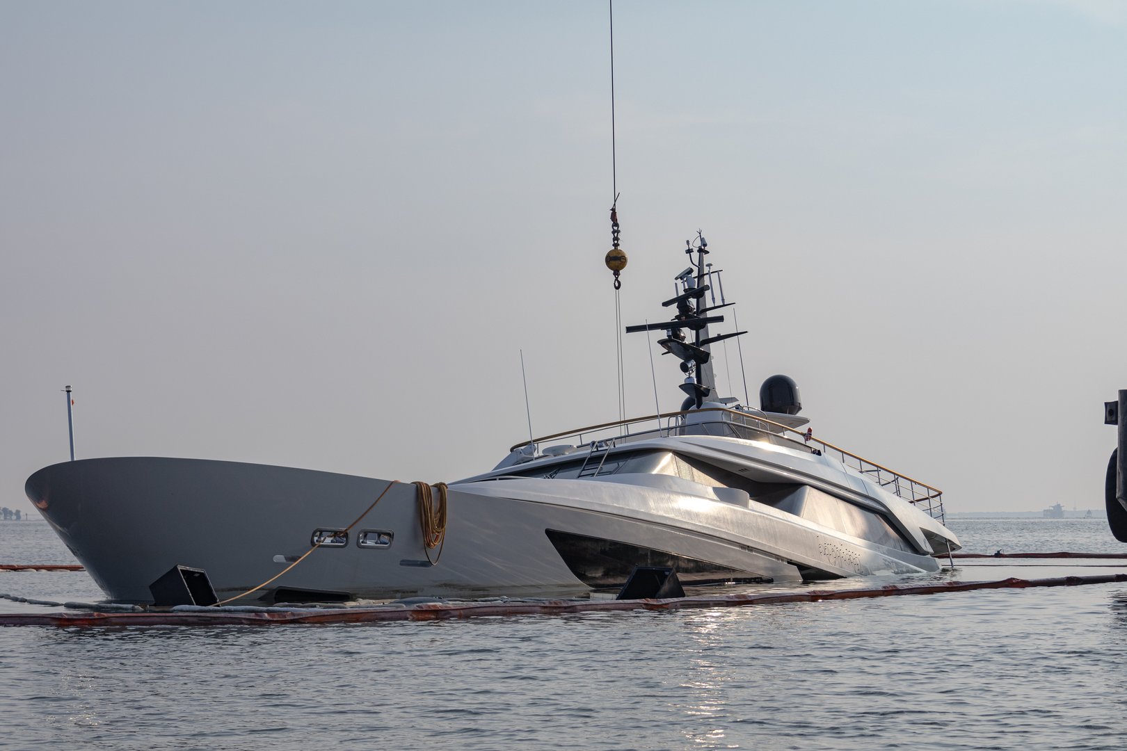 Sunken yacht in the Chesapeake Bay - vessel salvage and recovery