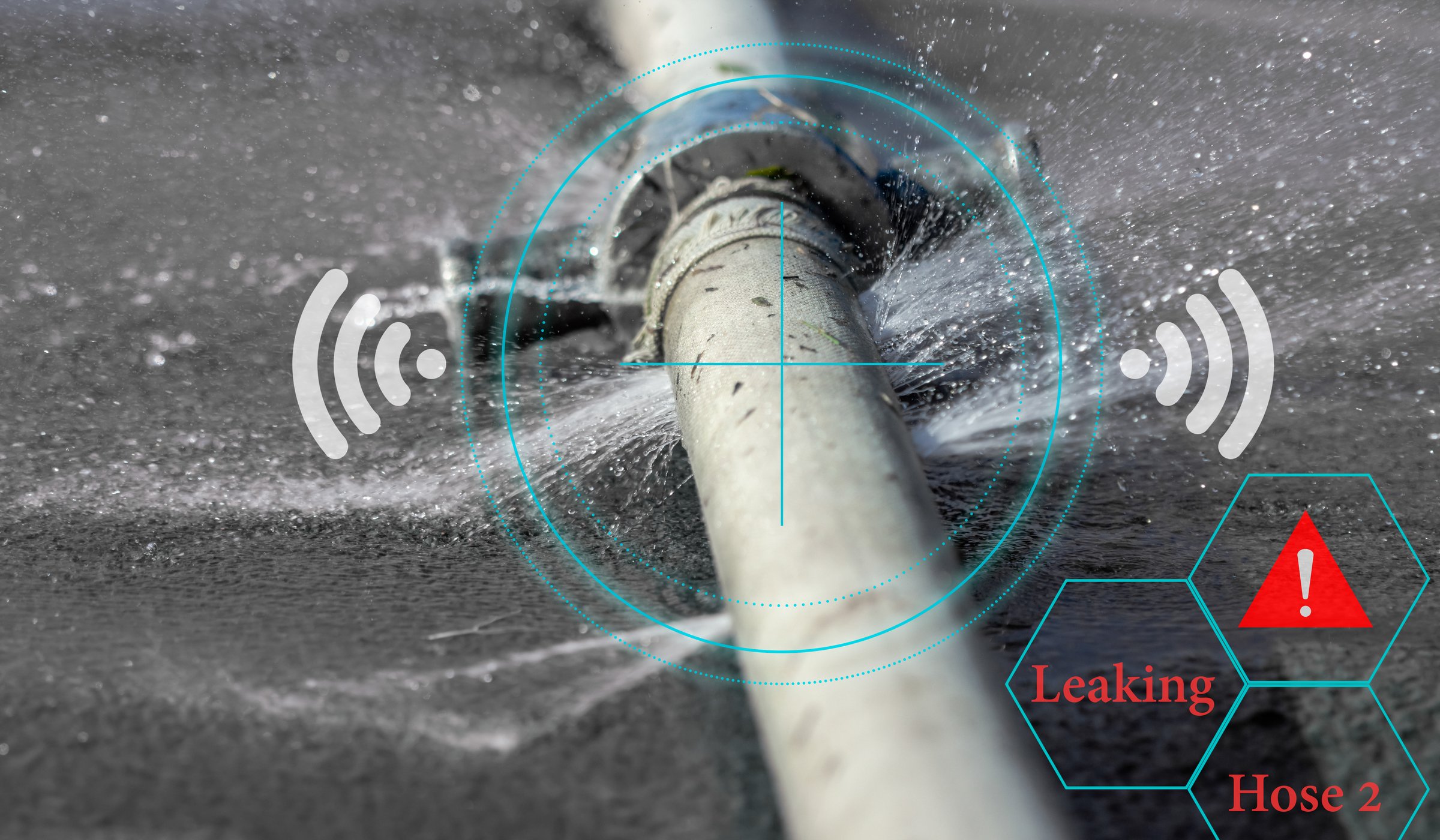 Water leak sensor alert, smart water sensor can automatically shut off a solenoid valve.