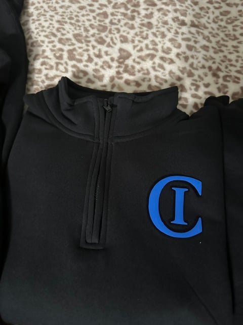 Blue Quarter Zip
