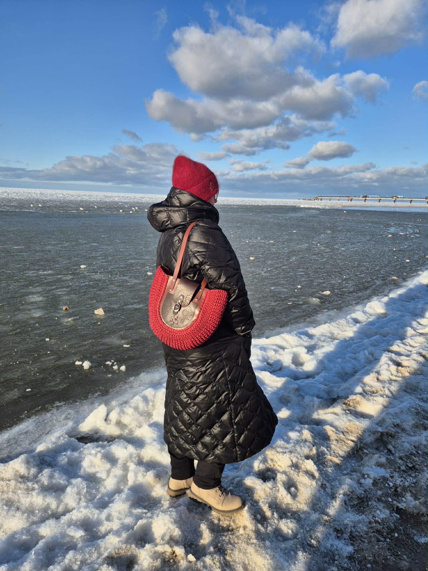 Shopperka Giulia w kolorze wina