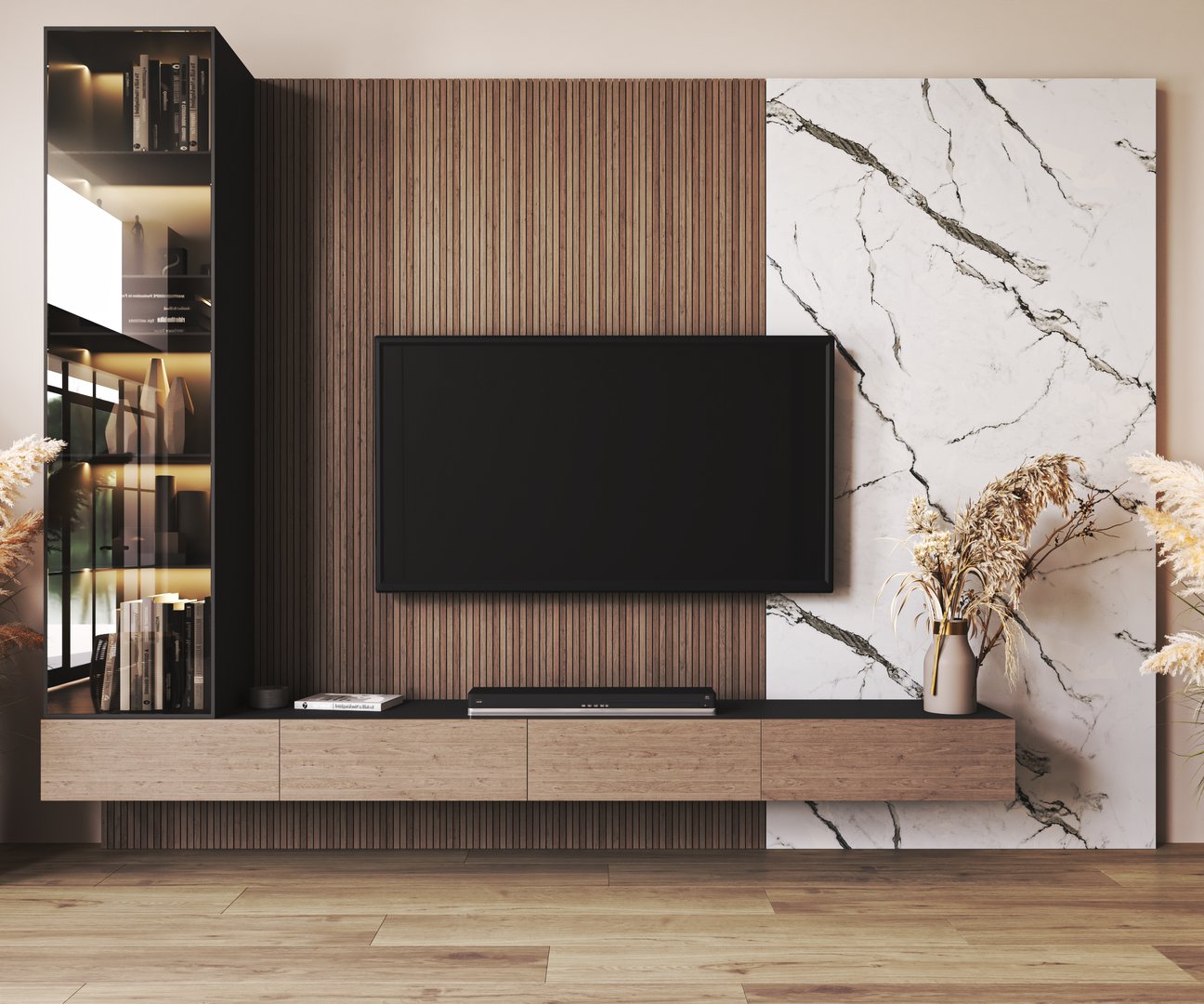 Modern TV wall unit