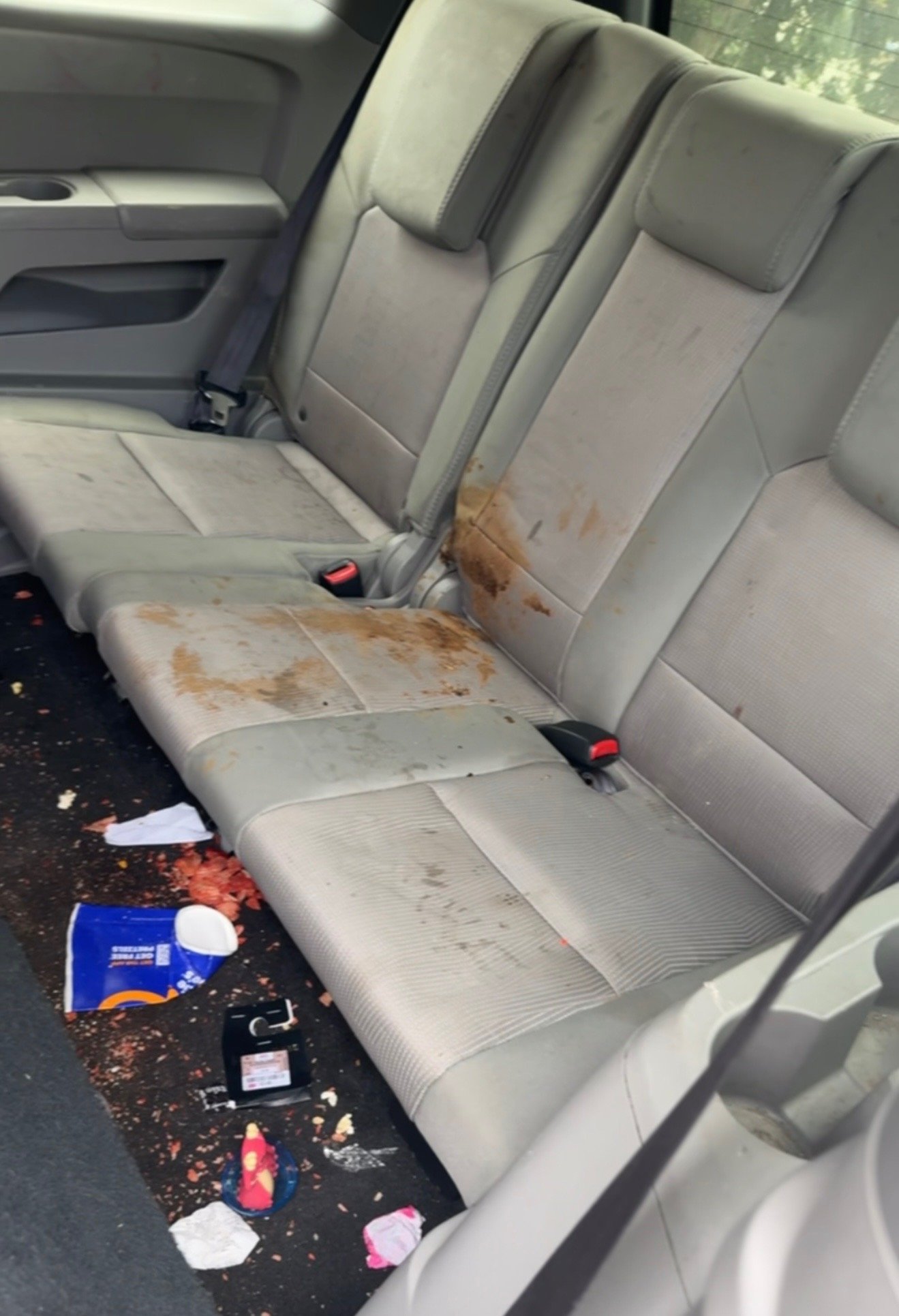 Before interior cleaning