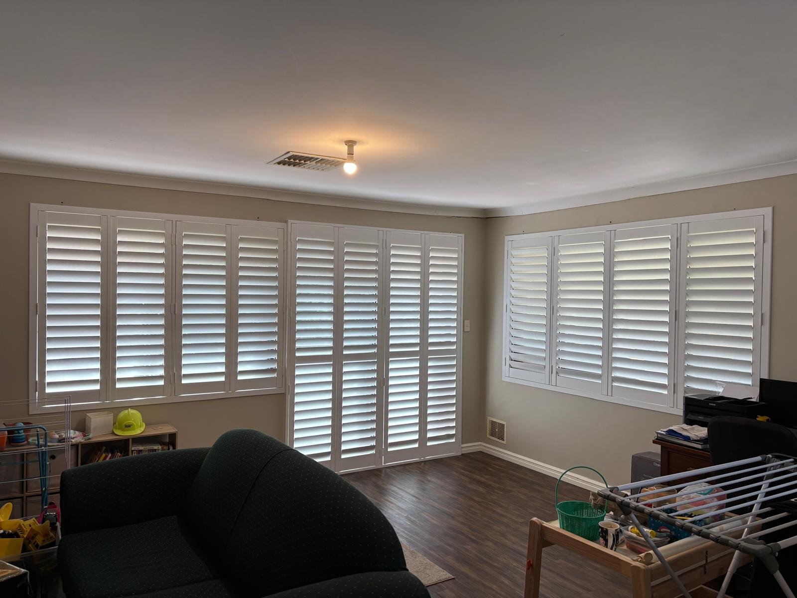 Perth plantation shutters professional installation window renovation project
