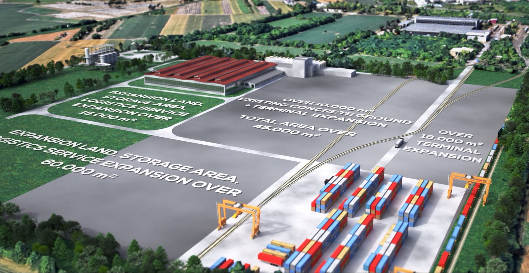Regional map showing Lapovo terminal location