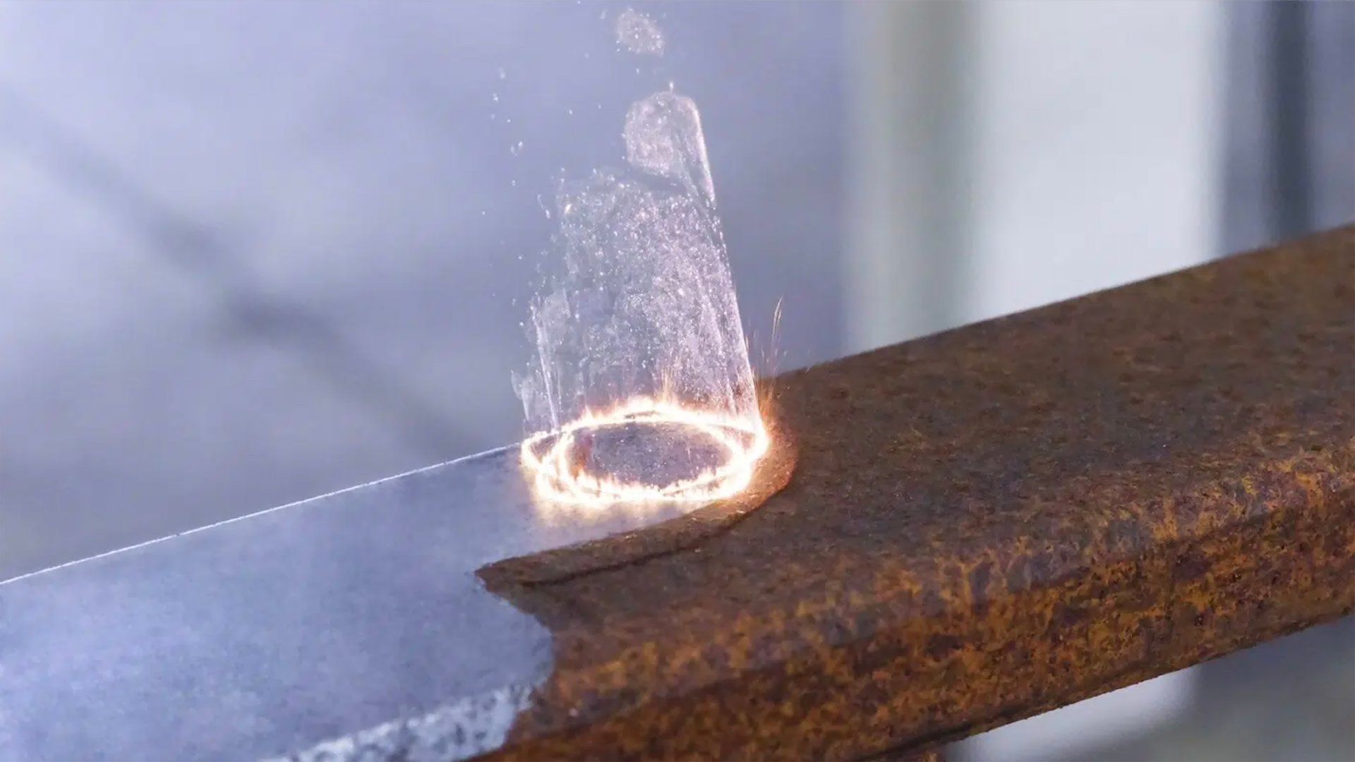 Laser rust removal technology in action