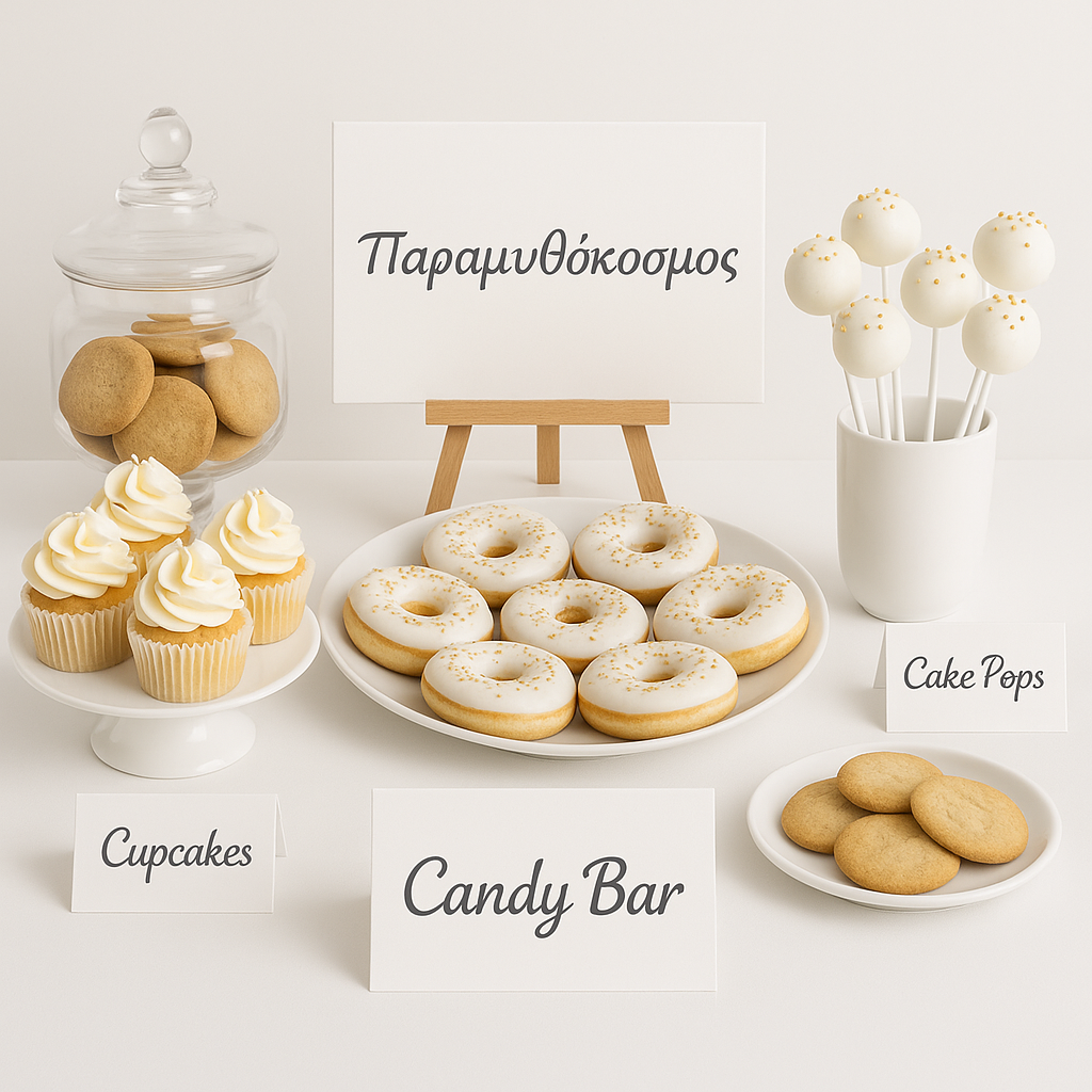 Candy bar elegant - Παραμυθόκοσμος Events