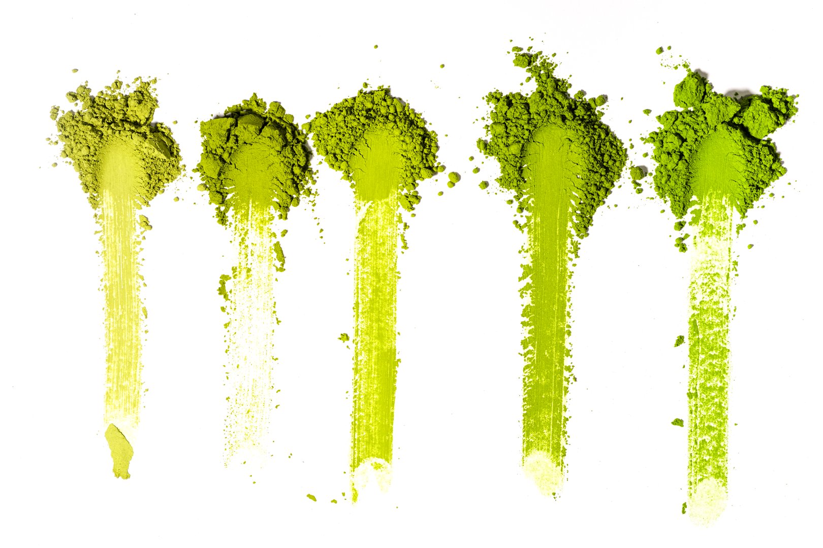 Matcha on white background
