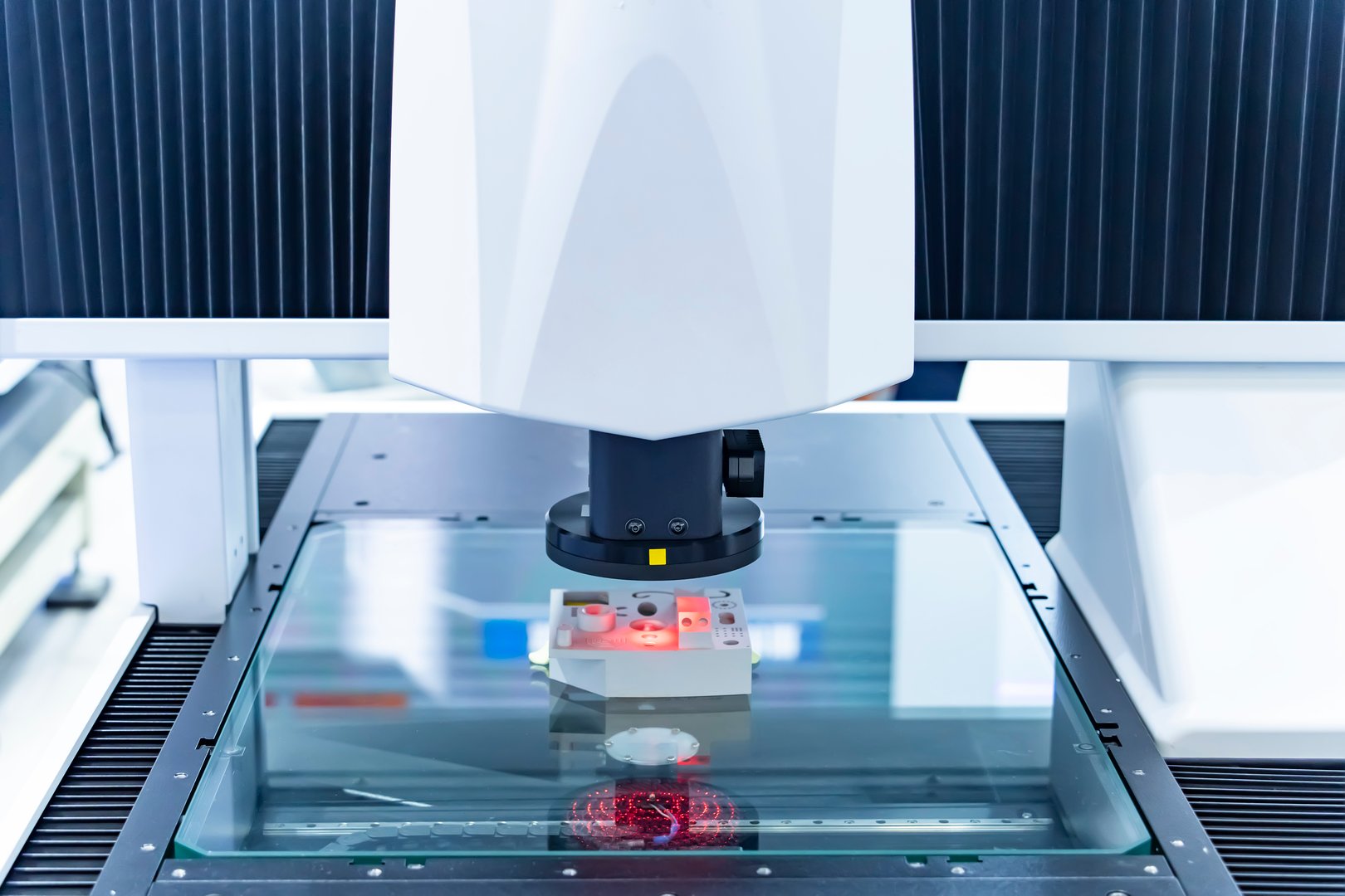 smart robot in manufacturing industry for industry 4.0 and technology concept. Robotic vision sensor camera system.