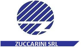 Blue and white logo with diagonal stripes forming a circle and the text 'ZUCCARINI SRL' below in bold letters.