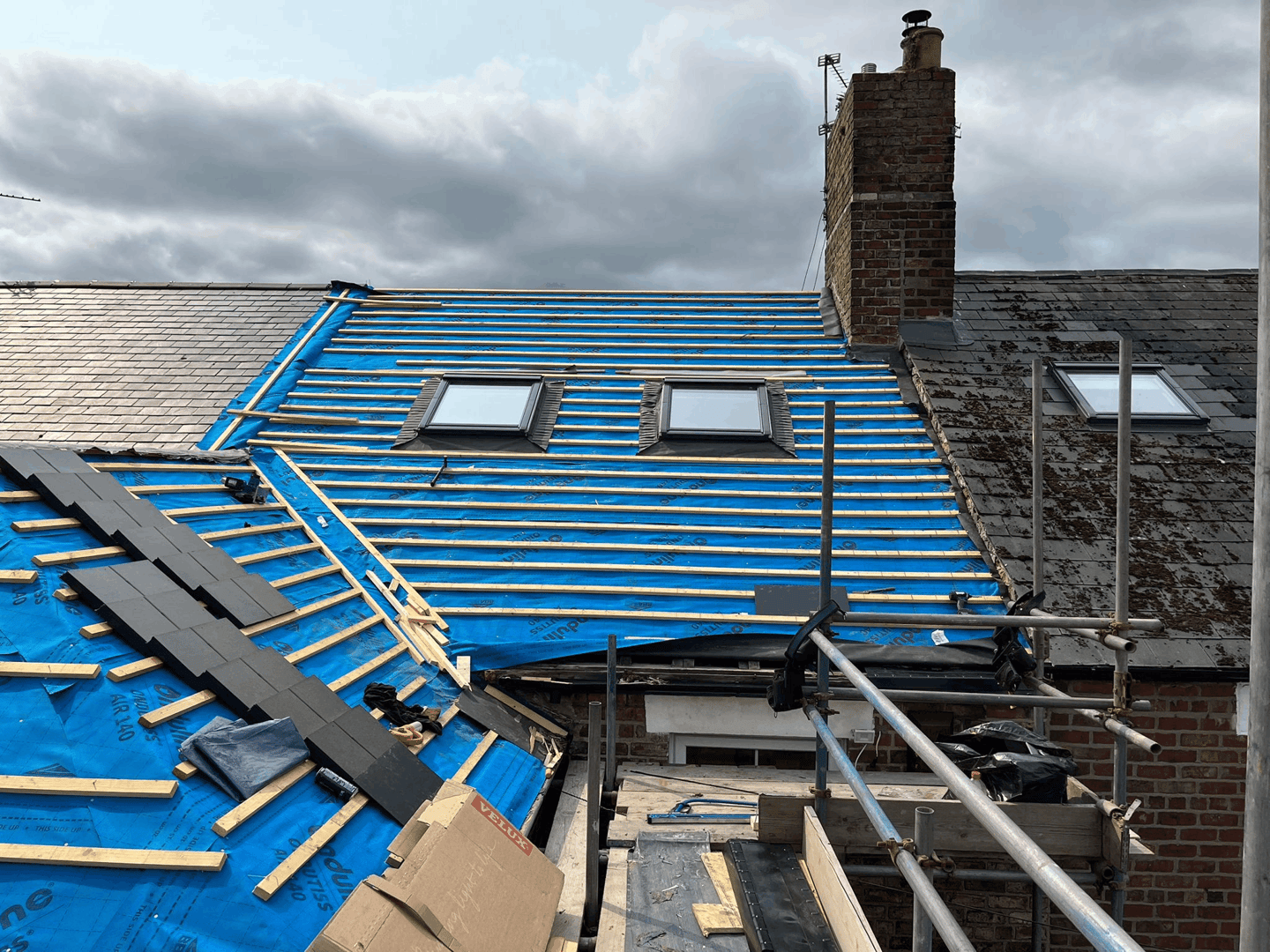 Professional roofers