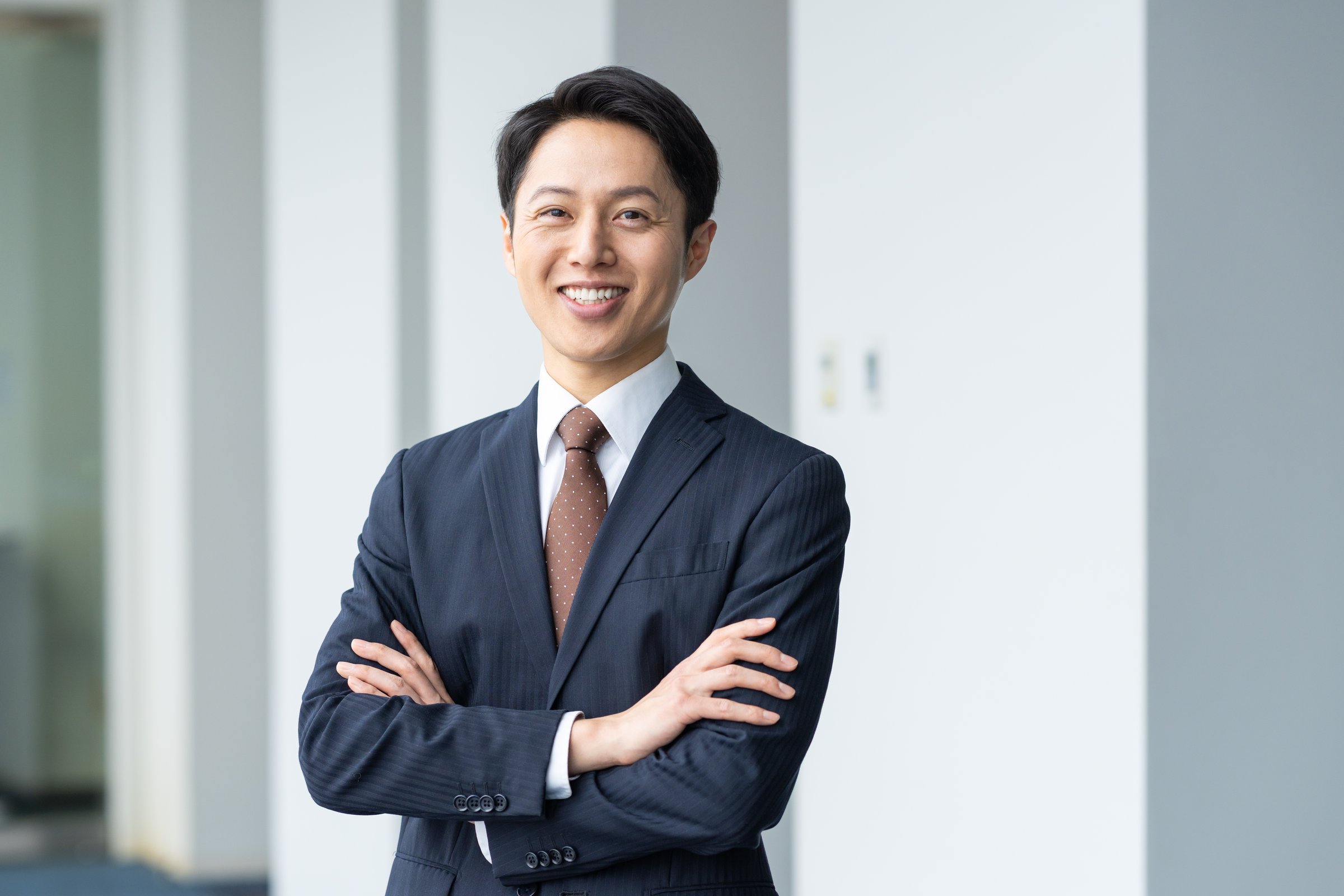 Middle-aged businessman working in the office