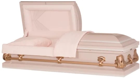 American Economy Pink Casket