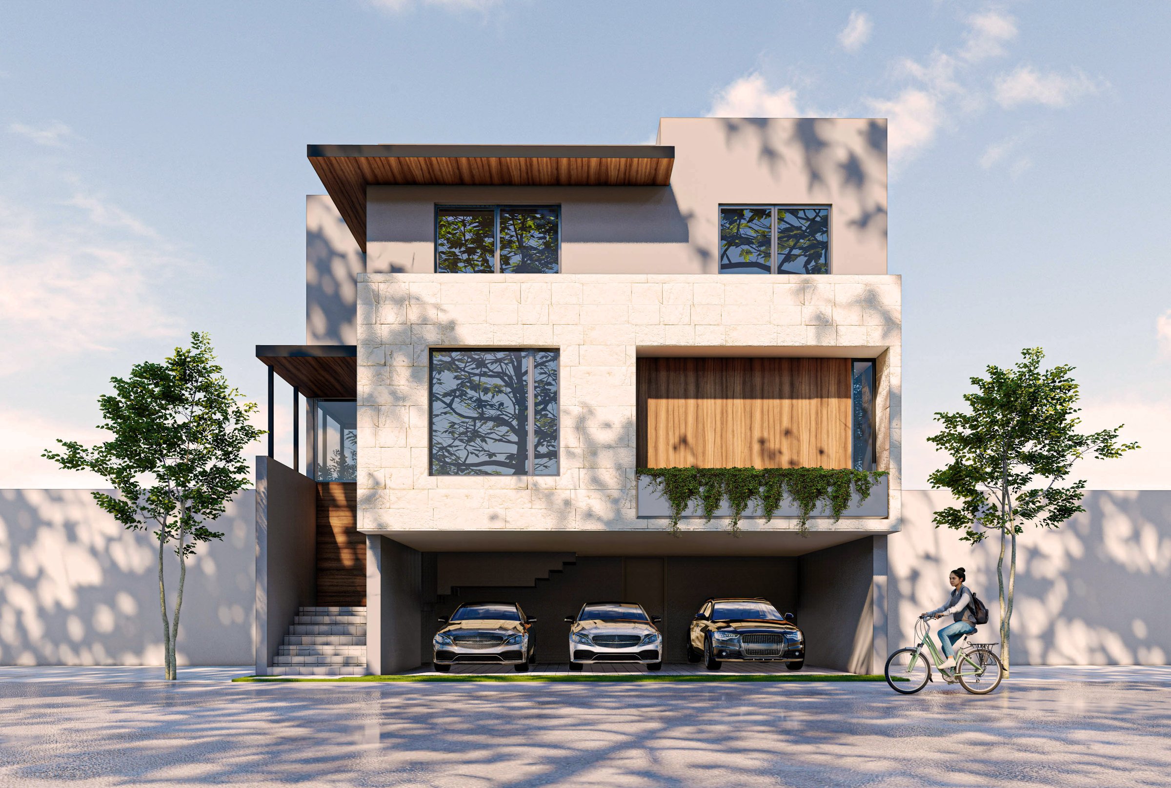 Fachada de edificio comercial