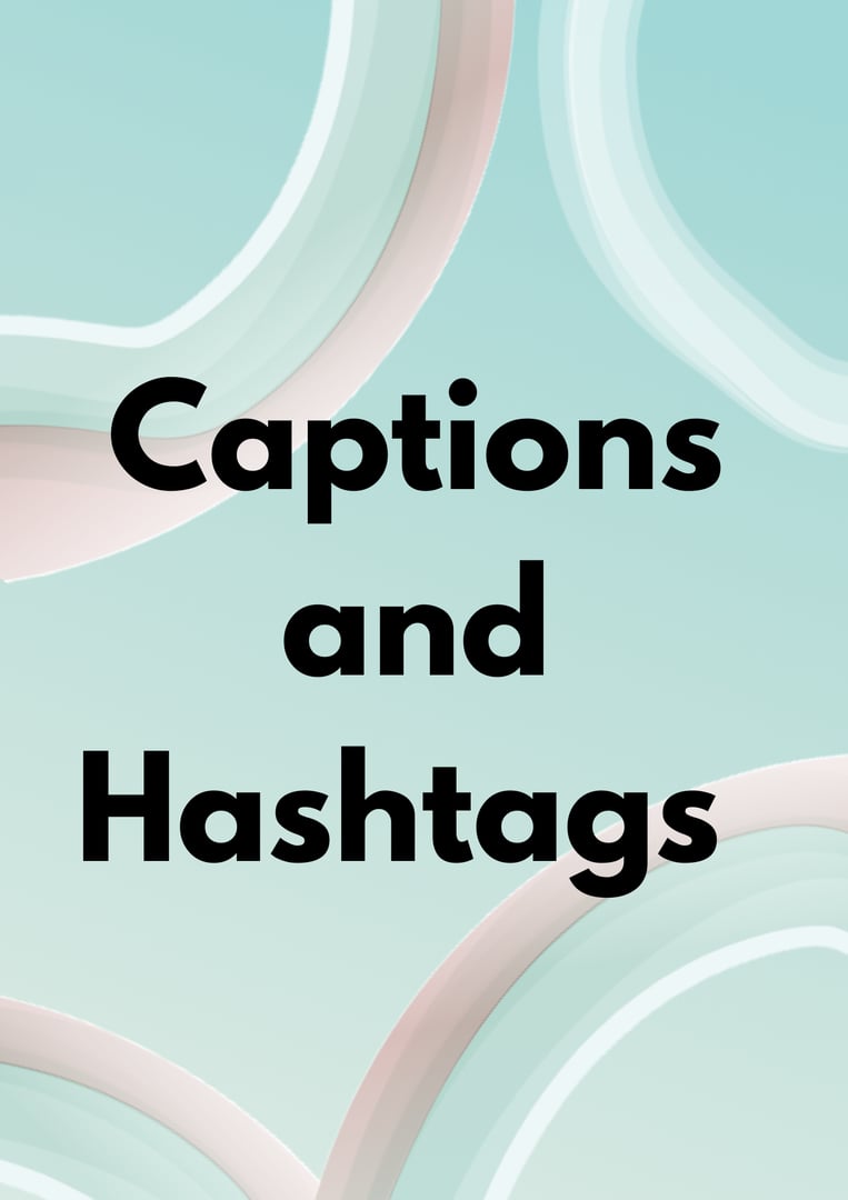 Captions & Hashtags PDF cover