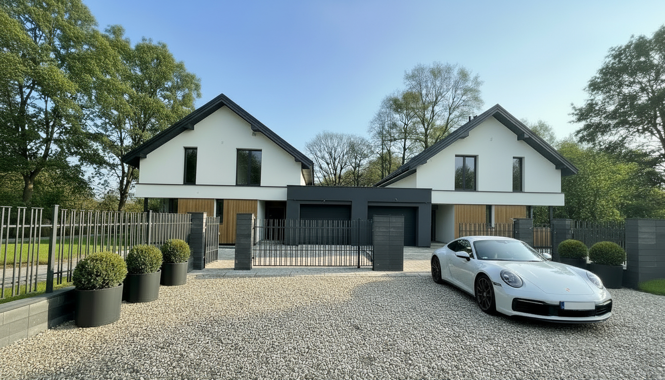 Wizualizacja nowoczesnego domu - Osiedle przy Wspólnej