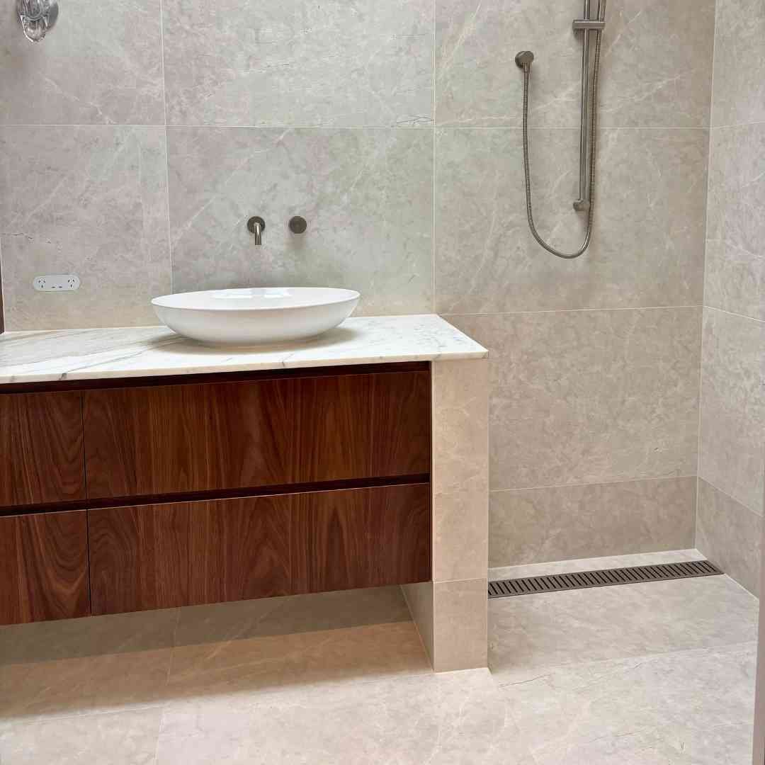 Overall kitchen view displaying seamless design and craftsmanship