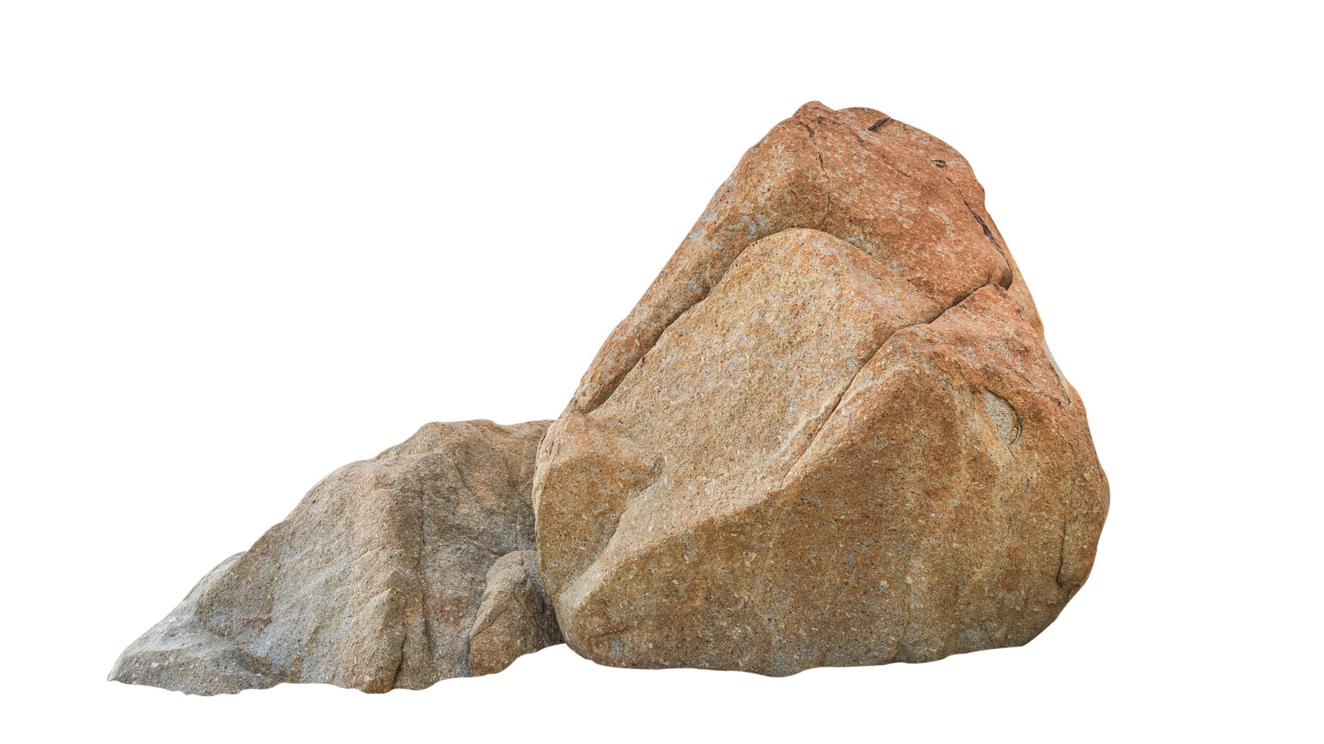 Rock stones isolated formation located part of the mountain,Group of Brown Cliff Rock natural stone with rough texture surface isolated on white backgrounds,Broken Edge of a Chunk of Rock Sea