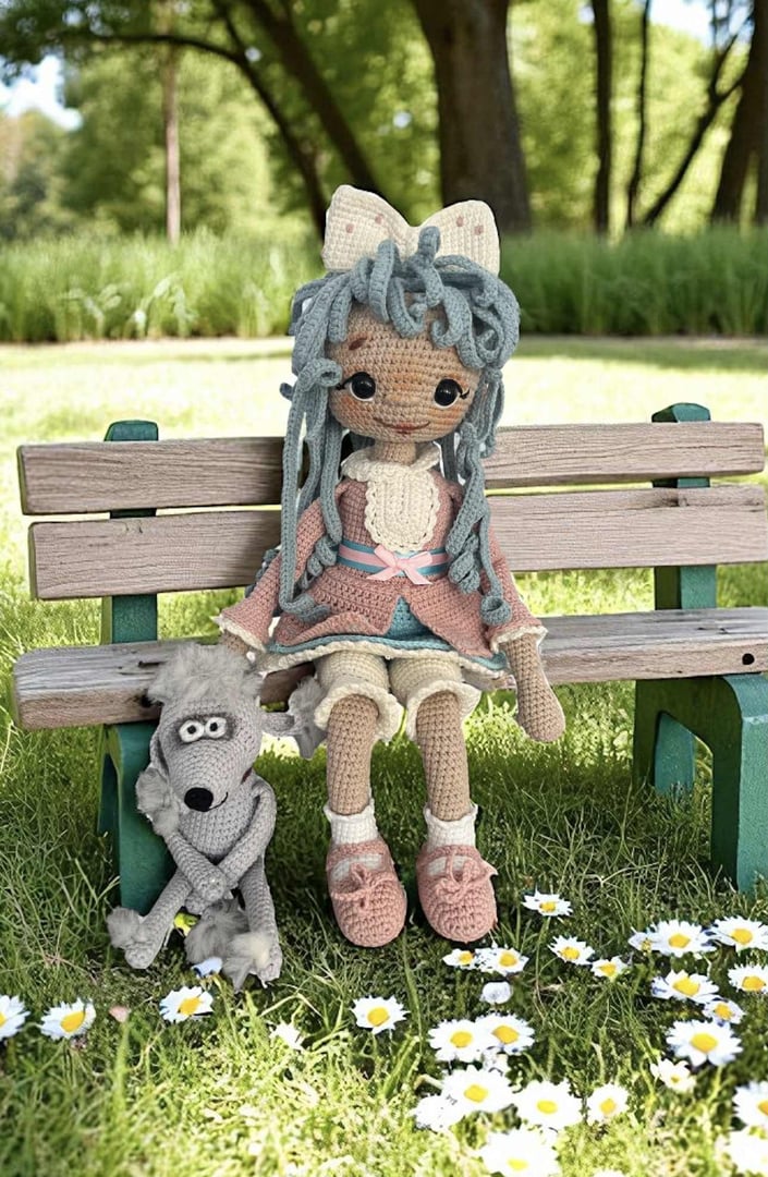 Maskotka na szydełku