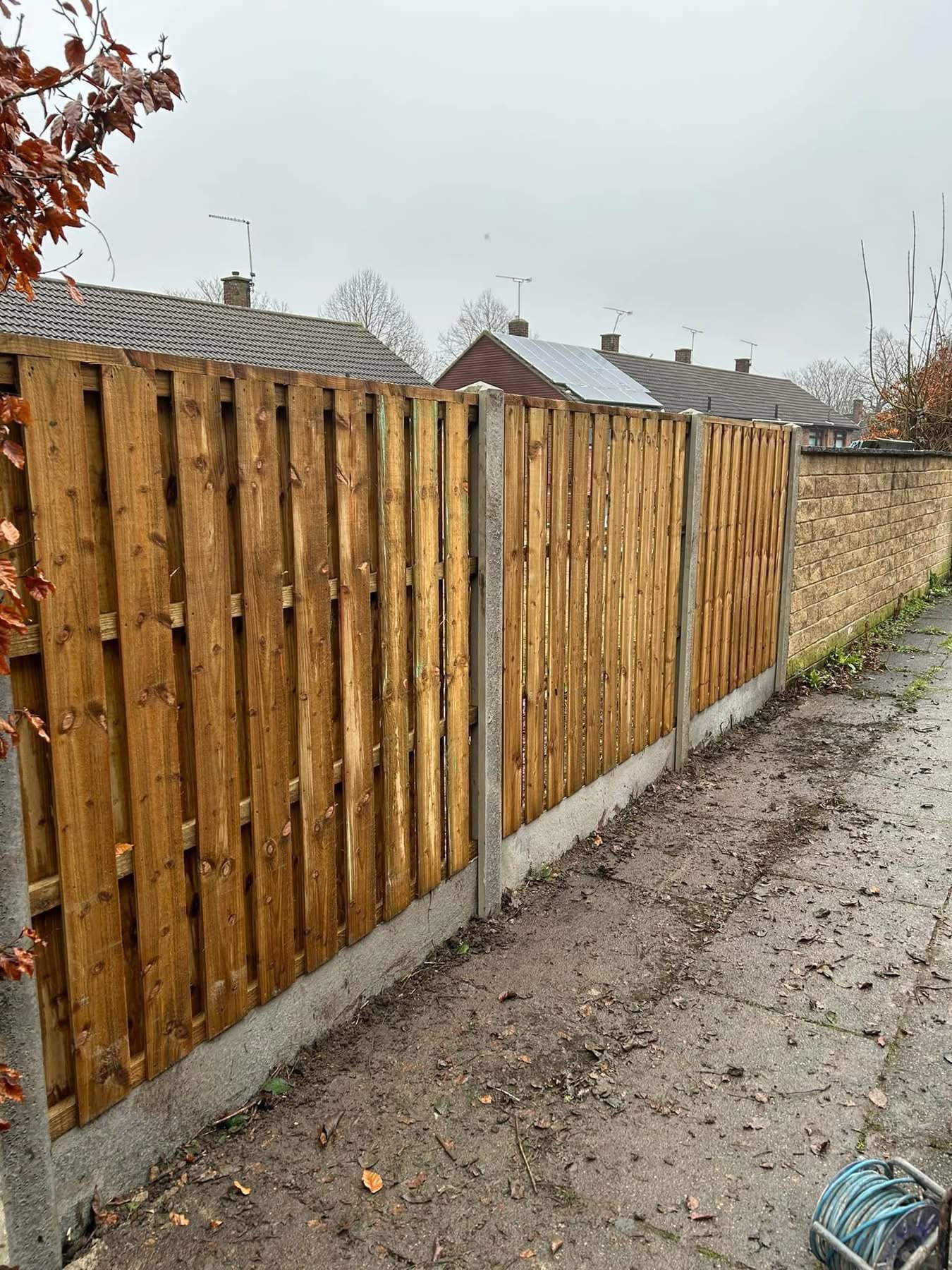 Fencing project completed in Sheffield
