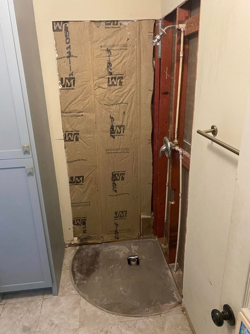 Before shower remodel