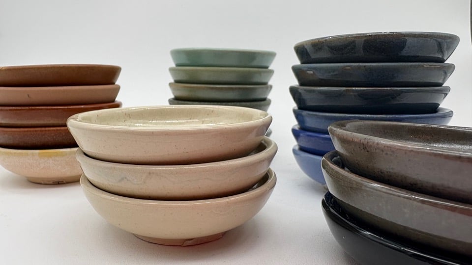 Platos complementarios de cerámica Naidich