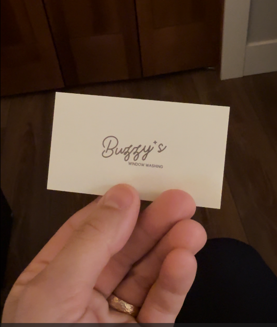Buzzy's Window Washing Brand Work