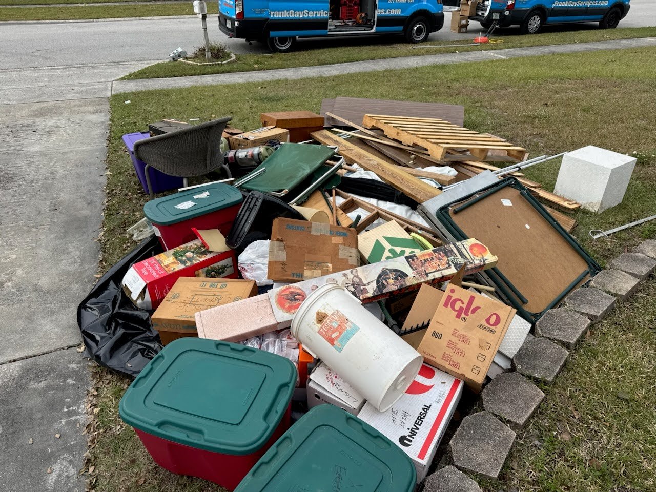 R&A Junk Removal truck and team