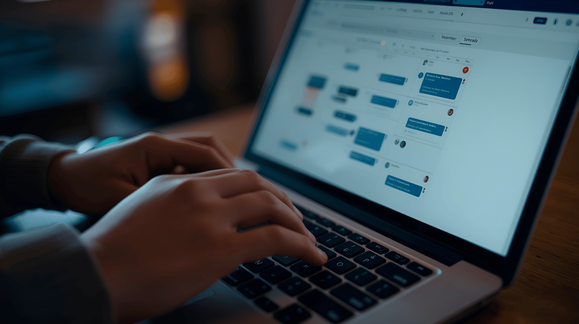 Booking appointment on laptop