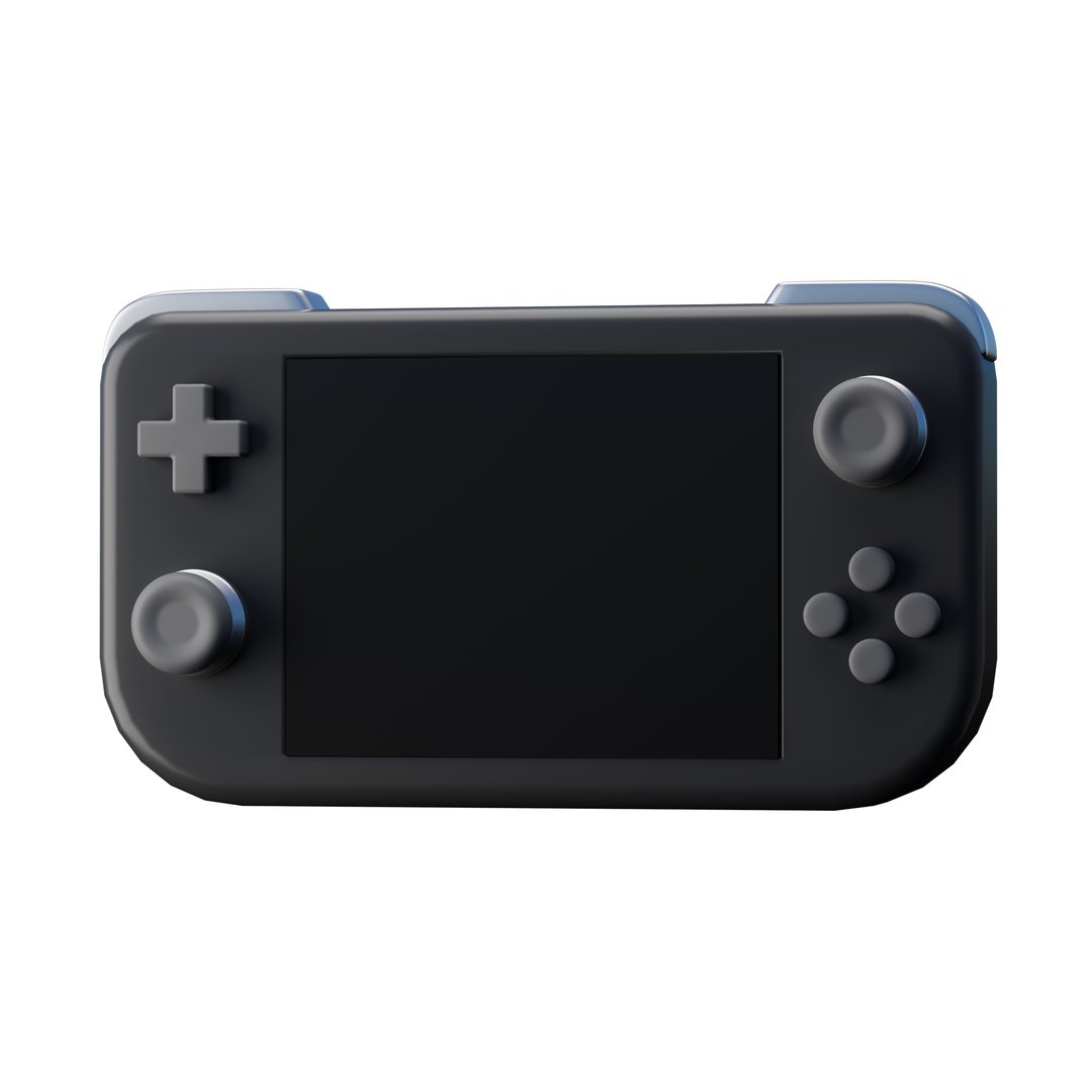 Handheld Gaming PC 3D Illustration