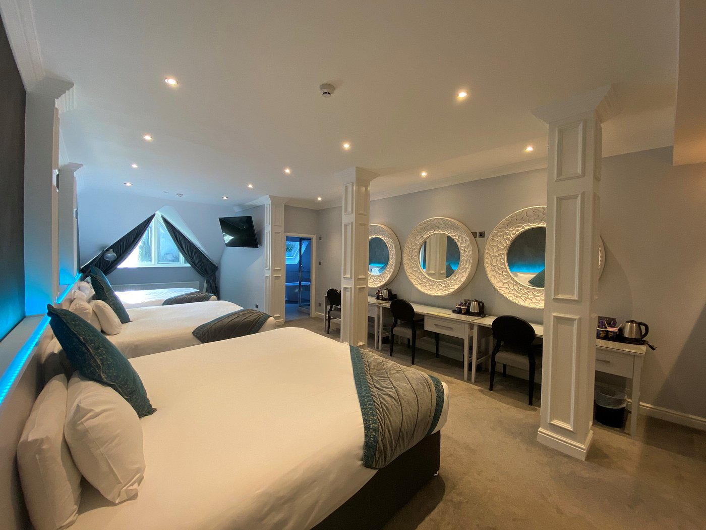 Elegant interior spaces at Shrigley Hall with Victorian architecture