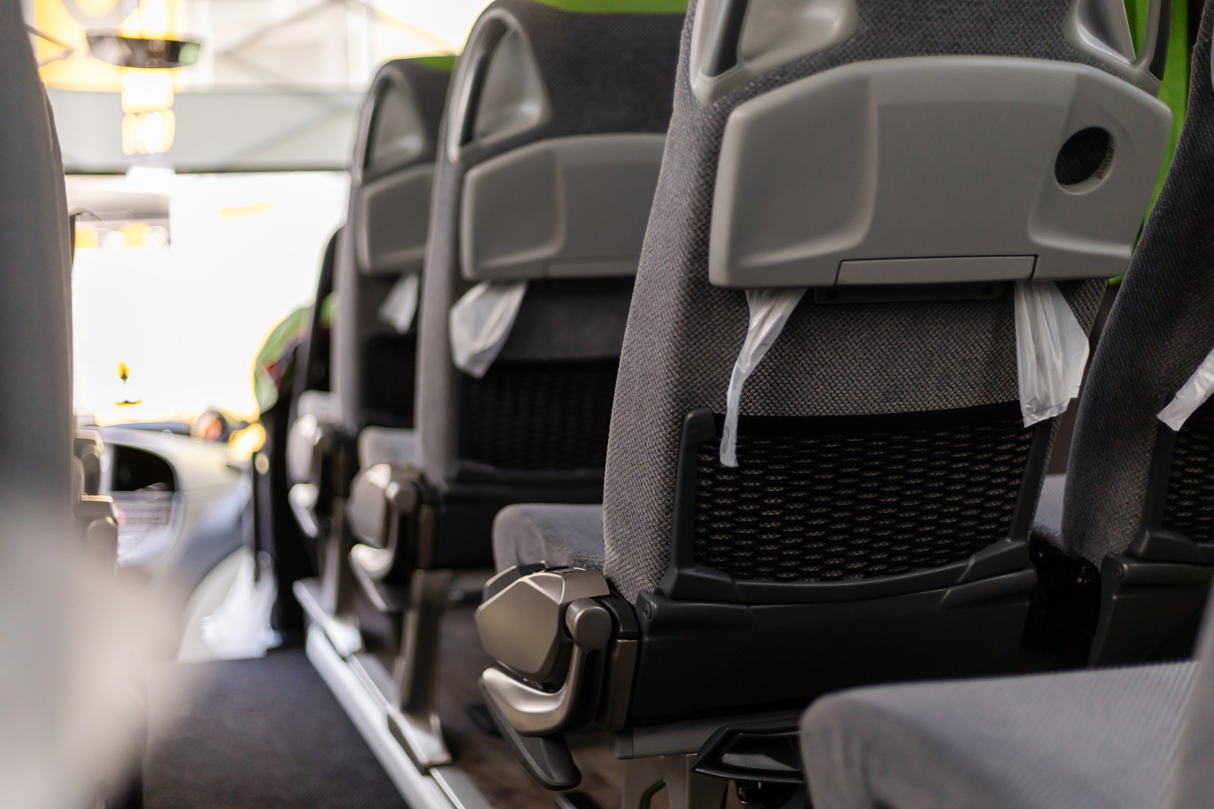 Comfortable bus interior