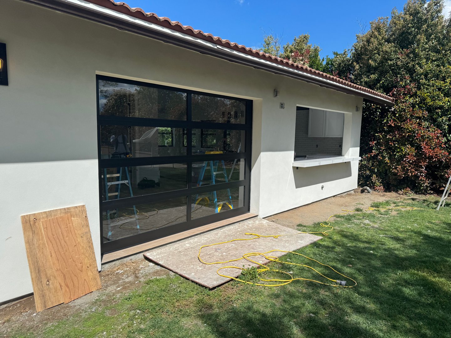 Residential garage door installation