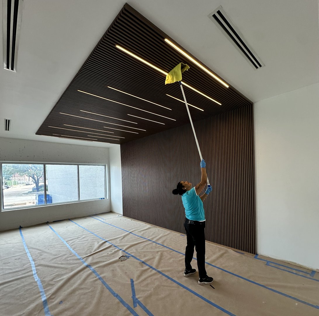 Commercial cleaning professional