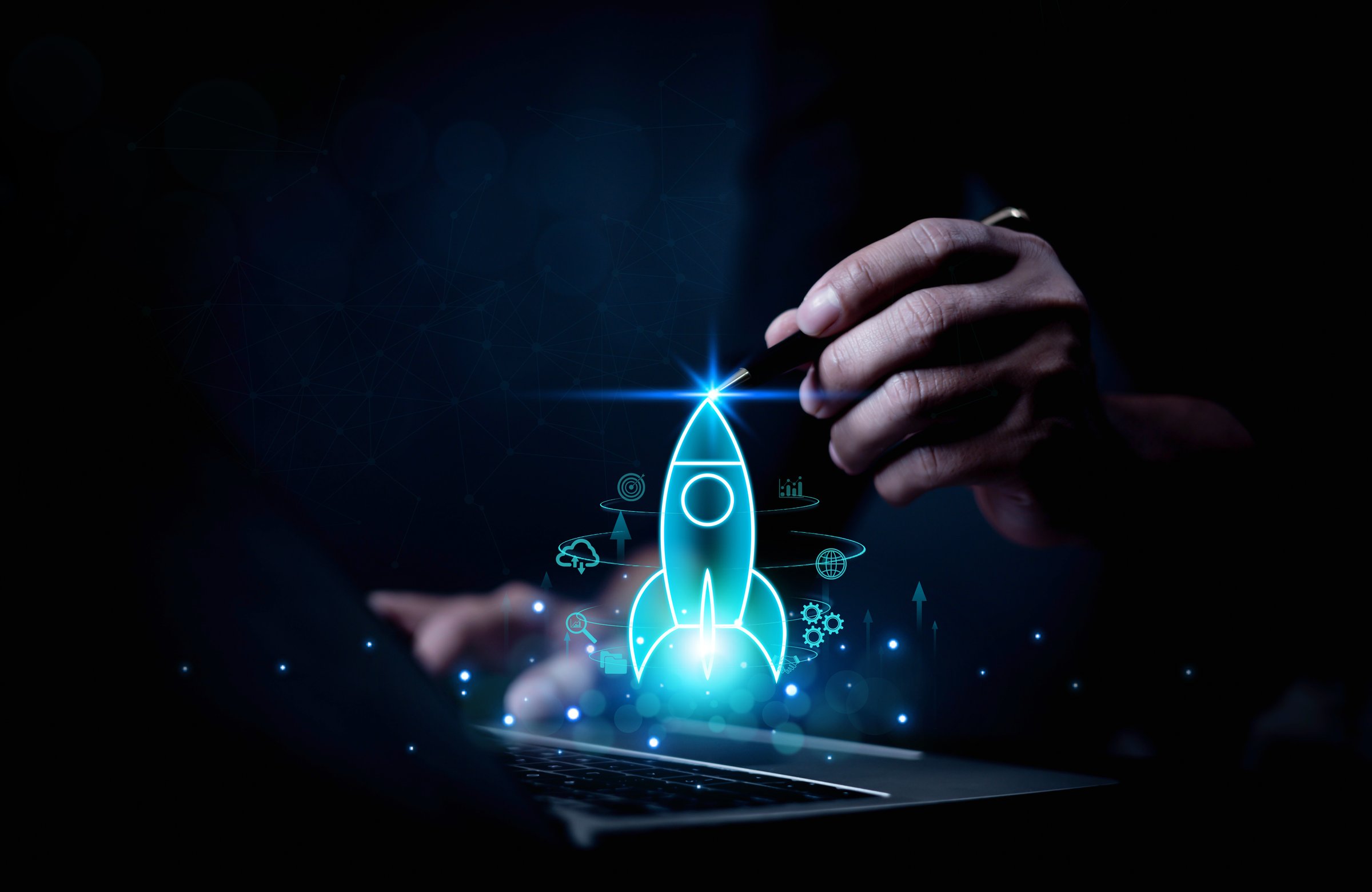 Startup rocket launch concept