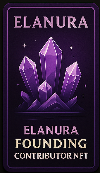 Elanura Founding Contributor NFT - First NFT minted on Solana mainnet for NUVOR DAO