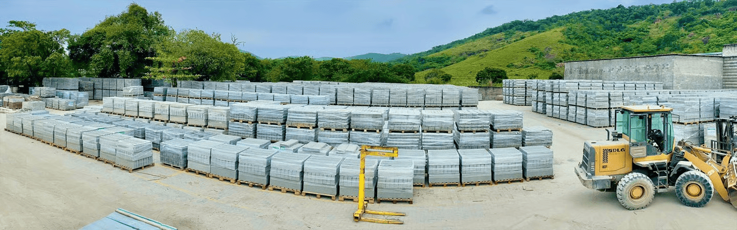 Fábrica de artefatos de concreto Auren - Produção de pisos, blocos e telhas em Portão RS