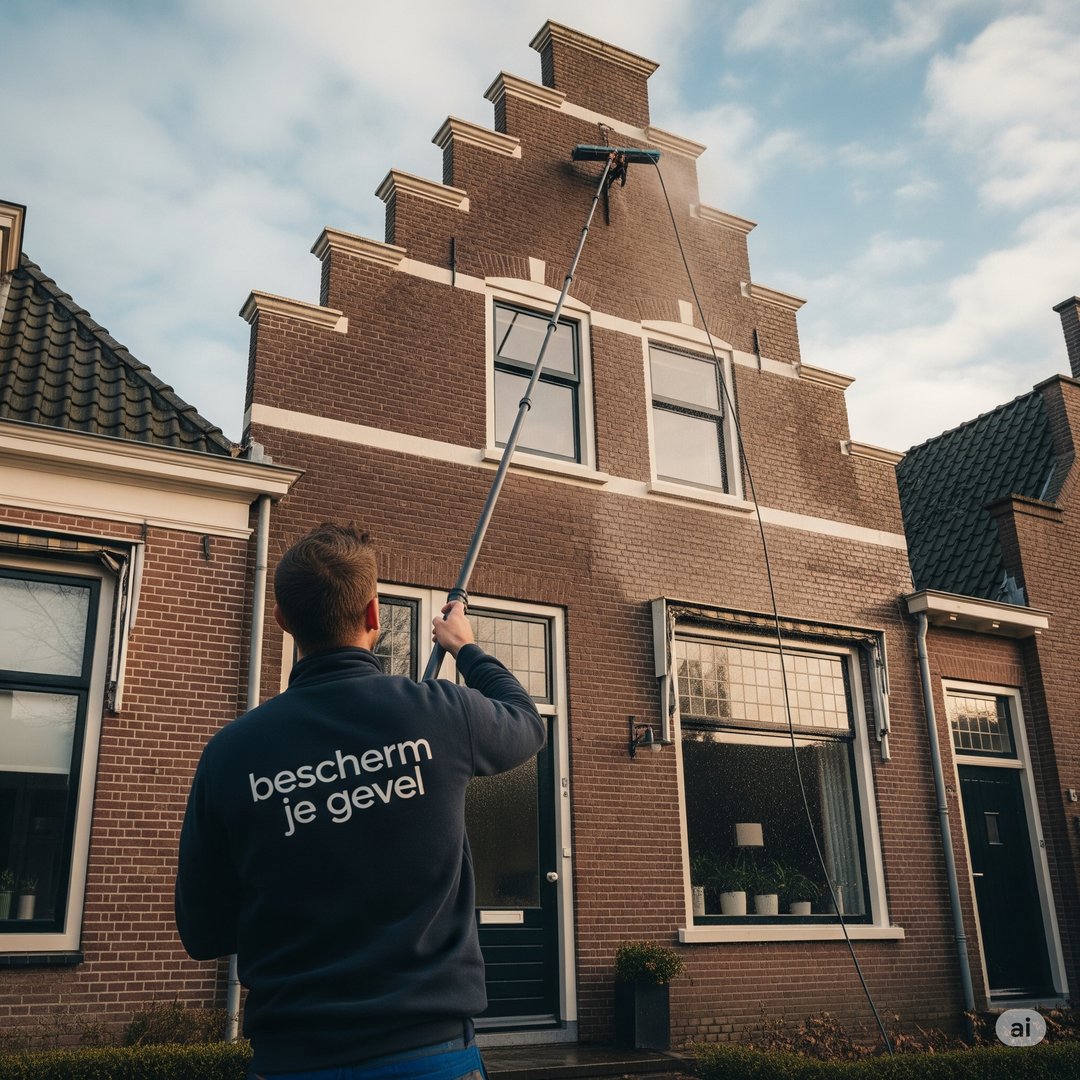 Professionele reinigingsapparatuur en borstels van Bescherm je Gevel