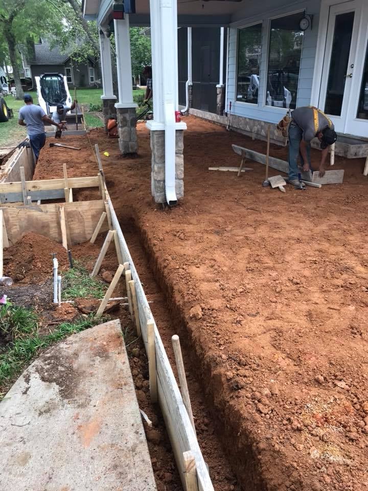 Patio before renovation