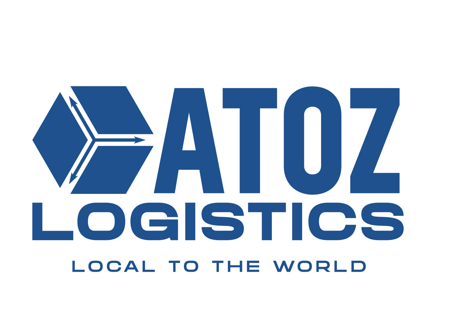 Logo of A to Z Logistics with large blue letters A and Z, to in red, and LOGISTICS in smaller blue text underneath.
