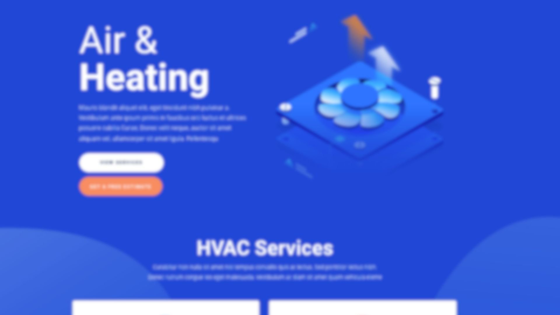 Cool Air HVAC website