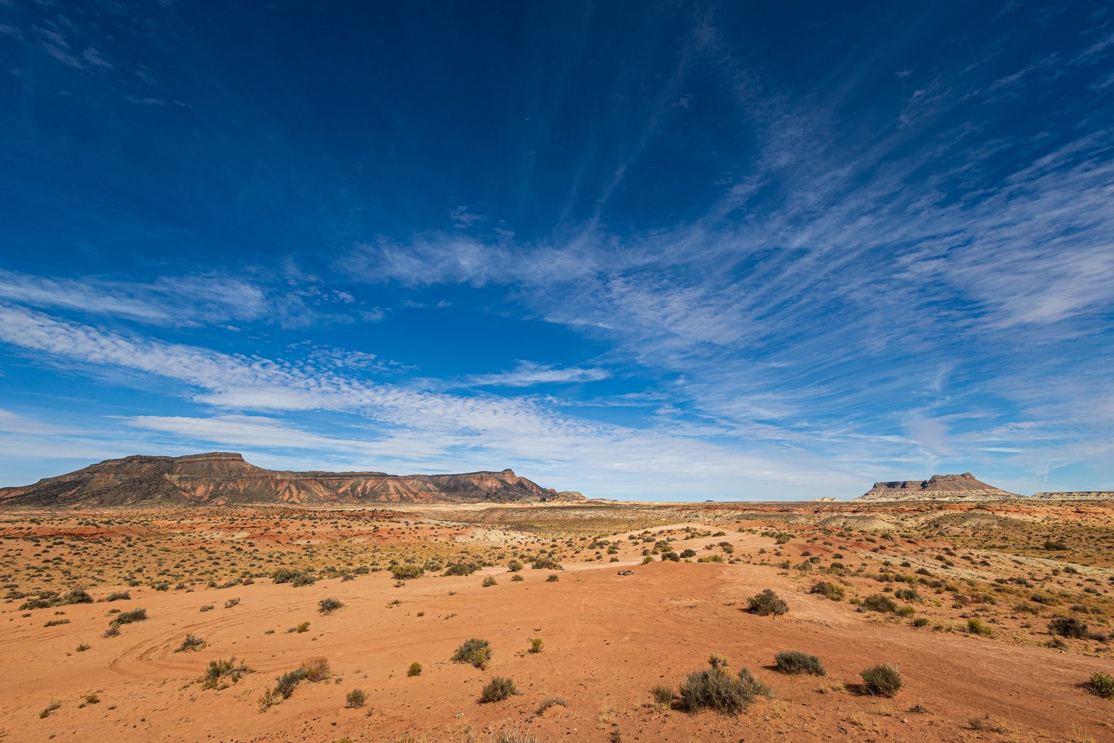 Cathedral Valley in Utah has very beautiful desert landscape scenery and is part of the North District of Capitol Reef National Park.
